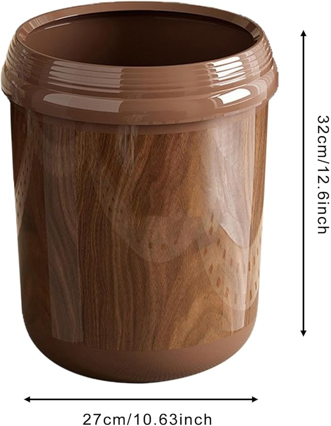 Yajuyi Trash Can Wastebasket Trash Bin Garbage Container for Bathroom Living Room L