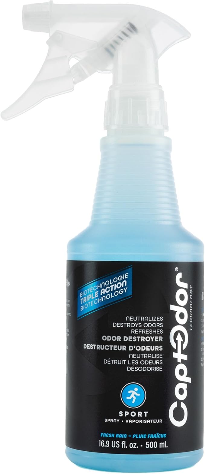 Sports Odor Destroyer Spray (1 x Bottle of 16.9oz / 500 ml) Sports Gear Odor Eliminator &amp Deodorizer Spray Neutralizer &amp Refresher Spray For Protective Equipment Sportswear &amp Outdoor Ge