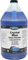 Crystal Blue Glass Cleaner Concentrate - Streak-Free Cleaning on Auto and Home Windows &amp Mirrors No Ammonia and Tint Safe (1 Gallon)