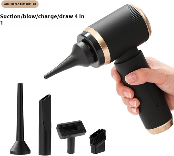 5000Pa Powerful Handheld Cordless Vacuum with Accessories Set 4 in 1 Multipurpose for Car Home Office Pet Hair