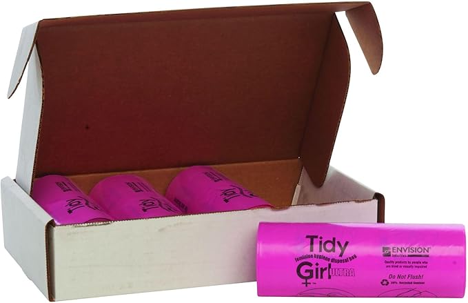Stout by Envision Tidy Girl Feminine Hygiene Disposable Bags Box of 600 Bags