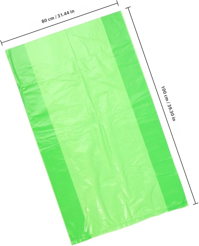 50pcs Thickened Plastic Trash Bags Large Capacity Tear-resistant Garbage Liners for Kitchen Bathroom Wastebaskets PE Material Multipurpose Wastebasket Bags