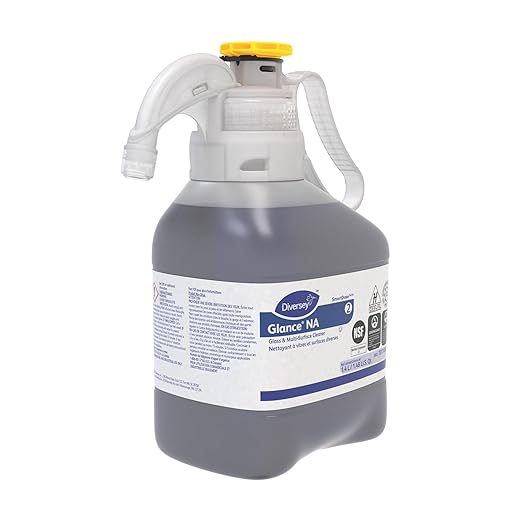 GLANCE 101106662 Non-Ammoniated Glass &amp Multi-Surface Cleaner for Streak Free Windows SmartDose Liquid Concentrate 1.4-Liter