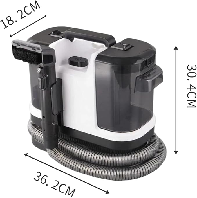 Portable Carpet Cleaner Machine 14Kpa Carpet Spot Cleaner Machine for Carpet and Upholstery 500W Motor 2 Brush Heads 21.33ft Working Range
