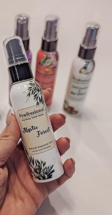 Before-You-Go Toilet Spray poop spray Toilet odor eliminator Pewfessional and Peuphoria 10 bottles 2.5 oz travel size