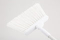 SPARTA 41082EC02 Plastic Color Coded Broom Flagged Bristles Long Broom With Angled Head For Large Debris 56 Inches White
