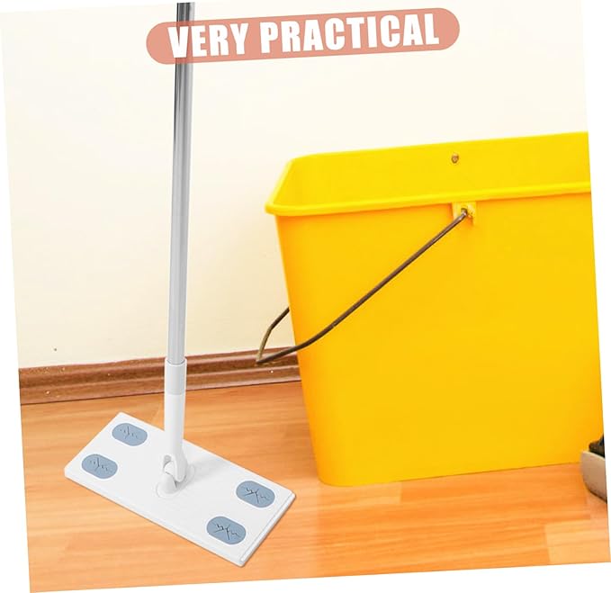 Detachable Dry Dust Mop with Retractable Handle Easy Floor Cleaning Tool No Washing Required for Home Use Compatible with Face Towels for Dust Removal