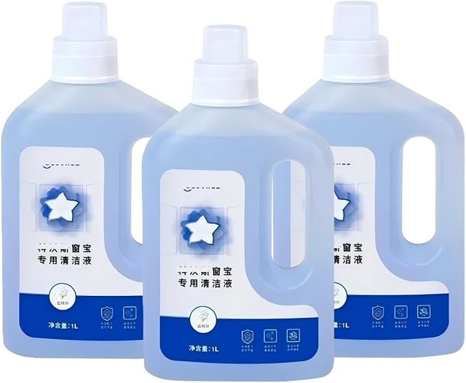 1L Window Cleaner (Compatible with Ecovacs WINBOT Series W2/W2 PRO/W2S PRO/W1 PRO/W1S PRO/W1S/W960/W920/880) Window Glass Cleaning Solution(3pcs)