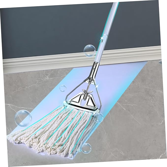 Aluminum Wet Dry Mop Cotton Head – Heavy Duty Floor Cleaning Tool for Hardwood Tile and Cement – Super Absorbent Sturdy and Versatile for Home and Commercial Use