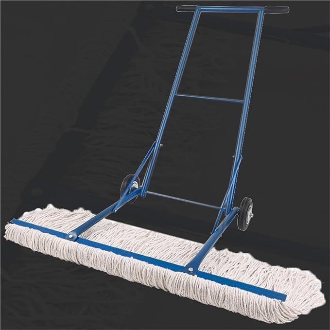 Outdoor Basketball Court Absorbent Mop Hand-Push Dust Mop Cart for Public Buildings Maintains Clean Tennis Court Absorbent Highly Efficient Water Removal(Mop Width 37.8in/96cm)