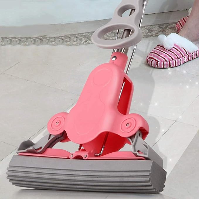 Mop - Microfiber Stainless Steel Retractable Handle for House Floors