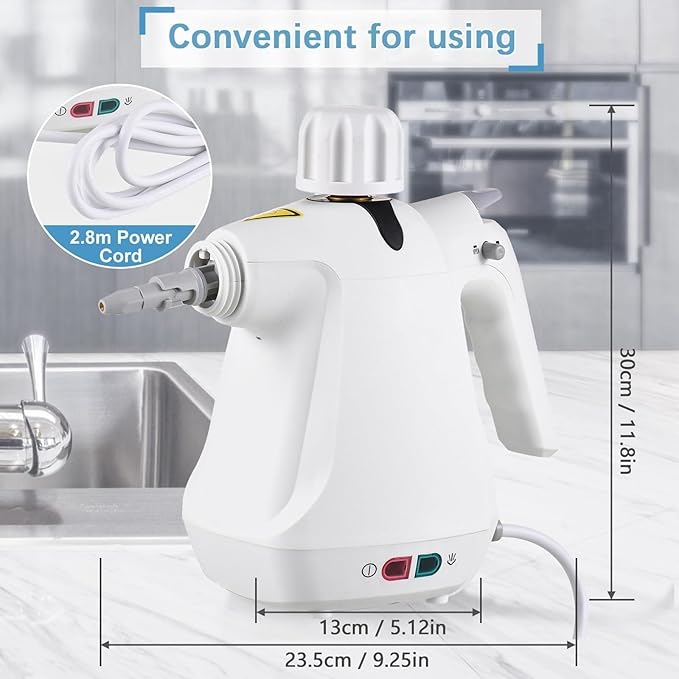 Portable Steam Cleaner Handheld Steamer with 11 Accessories 1050W Multi-Purpose Steam Cleaner