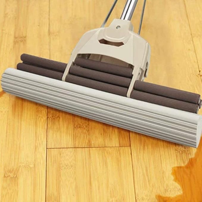 Mop Sponge High Water Absorption  Stainless Steel Handle Telescopic Rod Floor Kitchen Living Room Cleaning Tool