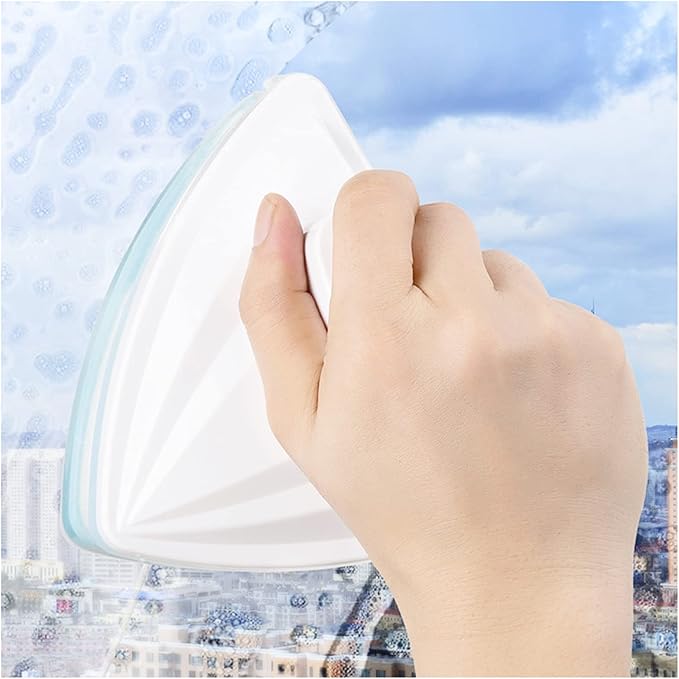 Window Cleaner Wipers Double-Sided Window Cleaner Glass Wiper Magnetic Cleaning Tools Magnetic Five-Gear Adjustable Window Cleaner Home for High Windows Thickness Shower Window Squeegee