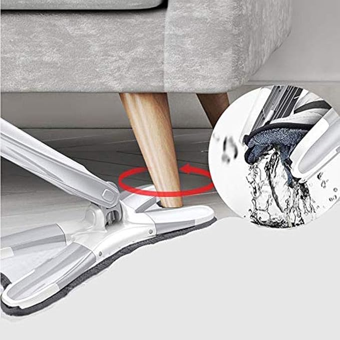 Rotating Mop Mop Free Hand Washing Water Home Type Wet and Dry Lazy Imitation Universal Heads Wash Microfiber Flat
