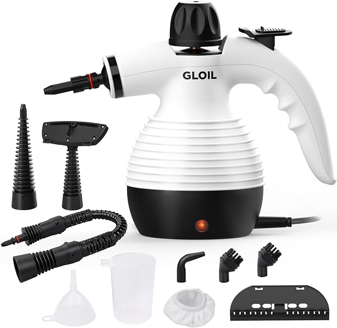 Handheld Steam Cleaner Steamer for Cleaning Multipurpose Portable Steam Cleaners for Home Use with Safety Lock and 10 Accessory Kit to Remove Grime Grease and More Save Time and Effort