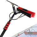 Professional Solar Panel Window Cleaner with Squeegee &amp Telescopic Brush for Truck Caravan Window Glass Cleaning Kit Washer Spray Washing System30FT/9M (18FT/5.4M)1