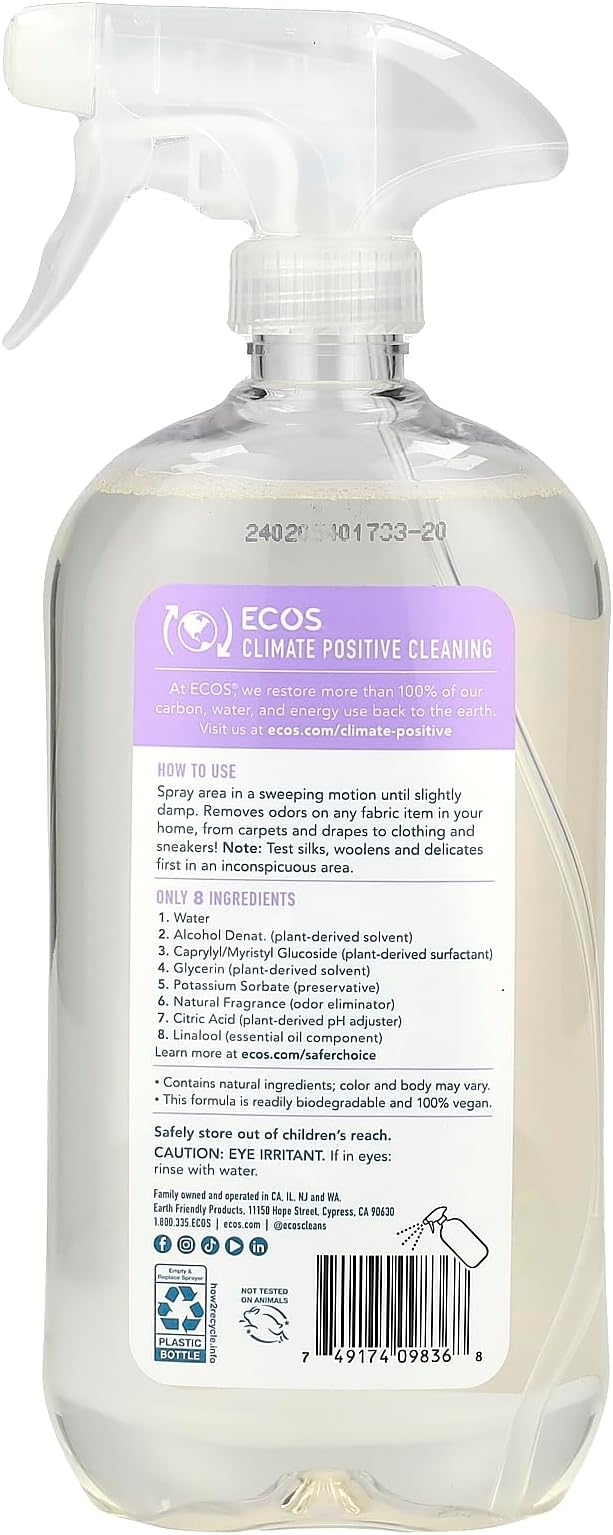 Earth Friendly Products Eco Breeze Lavender Mint 22 Ounce (Pack of 6)
