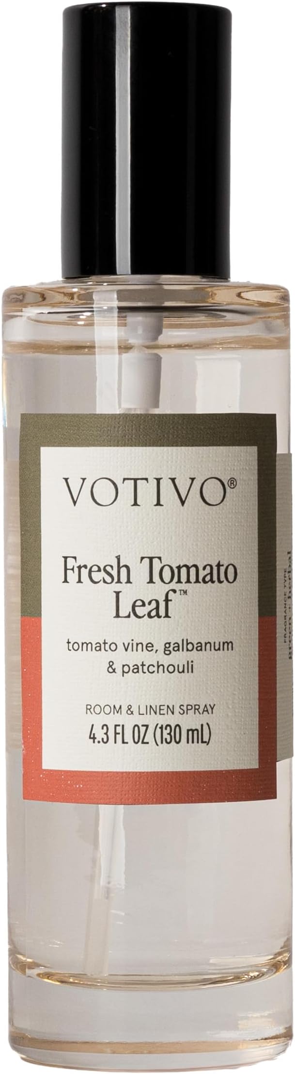 Votivo Fresh Tomato Leaf 4.3 oz Room &amp Linen Spray | Earthy Garden Scented Air Freshener for Linens &amp Living Areas | Premium Long Lasting Fragrance
