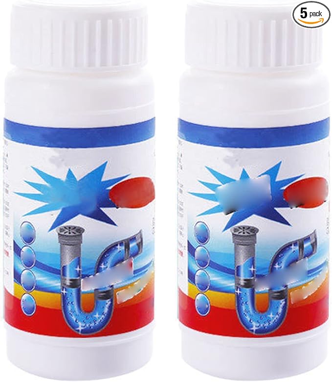 Drain Clog Remover Sink Drain Cleaner Powder Strong Unclogging Pipe Dredge Agent Tool with Low Temperature Formula Living Oxygen Technology for Kitchen Toilet Pipeline