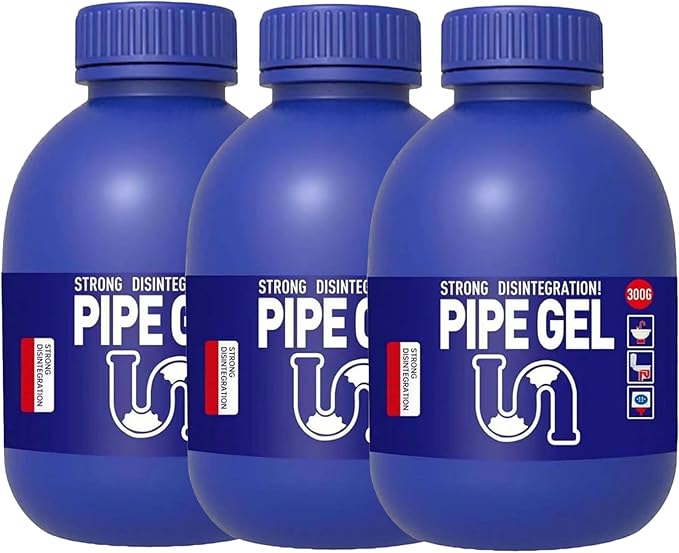 Pipe Drain CleanerThe Unclogging CleanerPipeline Dredging AgentPowerful Pipe Dredging AgentFor Kitchen Shower Drains Tubs (3PC)
