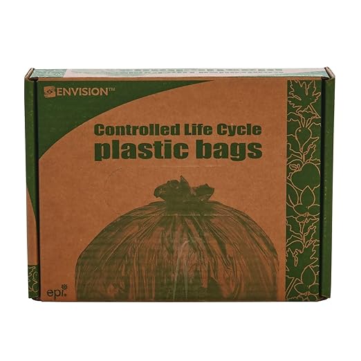 Stout by Envision Controlled Life-Cycle Plastic Trash Bags Pallet of 238 Cases (28560 Bags Total) 13 Gal. 24x30 Medium White Plastic Made in The USA