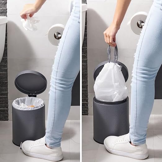 Plasticplace Simplehuman Compatible Trash Bags Bundle - Code H Blue Recycling Bags (200 Count) and Code V Kitchen Trash Bags (200 Count)