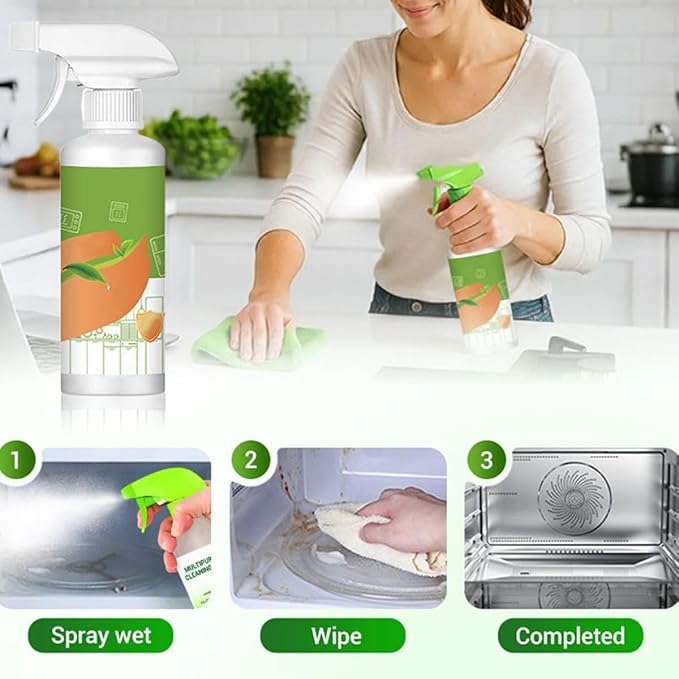 Electrolyzed Ion Cleaner Electrolyzed Ion Kitchen Cleaner Spray Multi-purpose Household and Kitchen Cleaning Spray Convenient Handheld Cleaner for Home Family (3pcs)
