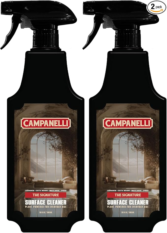 CAMPANELLI Multi-Surface Cleaner Spray Bundle – 2 Pack All Purpose Cleaning Spray – The Signature Scent 20 oz Each