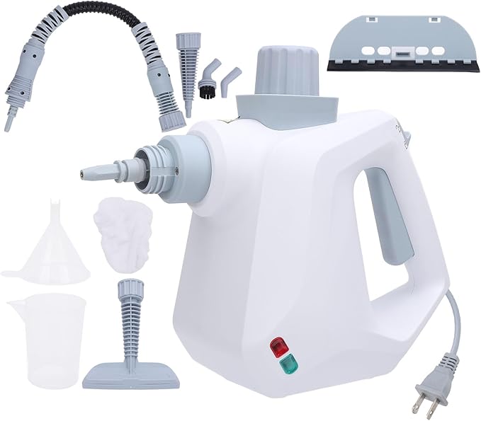 1000W Steam Cleaner 250ml Capacity High Temperature High Pressure Steam Cleaning Machine for Kitchen Corners Car Bathroom (US Plug 100‑120V)