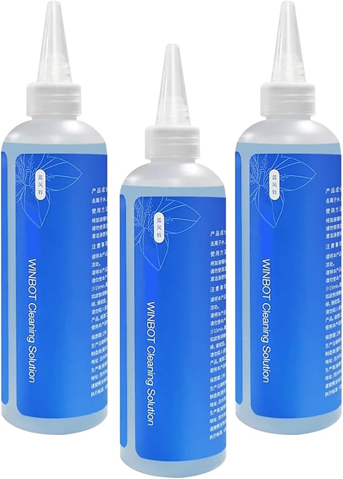 230ml Window Cleaning Solution - Compatible with Ecovacs Winbot W2 Omni/W2 Pro Omni/W2 Pro/W1/W1 Pro/W1s/Mini Robot Cleansing Fluid &amp Agent(3PCS)