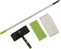 IPC Pulex TechnoPad Window Cleaning Kit Includes Technopad with 3'-7' Handle Safety Cone Pack/6 Glass Pads 10 Green Pack/6 Pads 10 Soft White