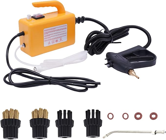 1700W Steam Cleaners 110V High Pressure Steam Cleaner with 4 Brushes for Home Use Handheld Steam Cleaner Machine for Cleaning Upholstery Bathroom Floor and Tile Car Detailing Steamer