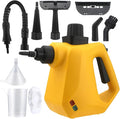 Handheld Pressurized Steam Cleaner for Home Use with Safe Lock &amp 9 Accessories Portable Steamer for Cleaning Bathroom Kitchen Tile Grout Window Yellow