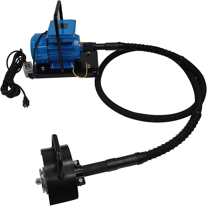 Electric Rust Remover Hand-Pushed Descaler Machine with 5 Brush Heads 110V/1.1KW Marine Deck Scaler for Removing Rust Paint Scale &amp Hard Deposits from Steel Plates Floors &amp Railings