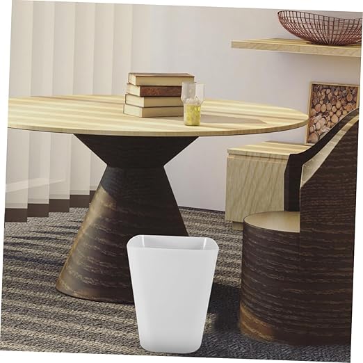Zerodeko 3pcs Square Outdoor Trash Can Open Top Large Capacity Plastic Wastebasket for Office Bathroom and Kitchen Easy to Clean and Organize Garbage