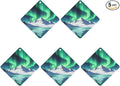 5PCS Car Air Freshener Hanging Personalized Double Sided Snow Lakes Car Fresheners Long Lasting New Cars Scents Cute Automotive Freshies for Closets Drawers (tea)