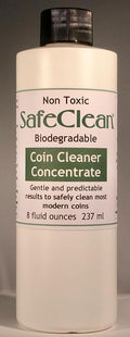 SafeClean Coin Cleaner Concentrate. No Risk Guarantee. 8 fl. oz. can make up to 64 fl. oz. of Cleaner Solution.