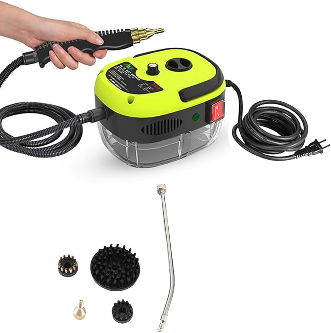 ZJchao Steam Cleaner 2500W Portable High Temperature Pressurized Steam Cleaning Machine Handheld Steam Cleaner Steam Cleaner for Home with Brush Heads for Kitchen Furniture Bathroom
