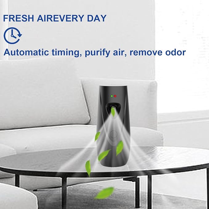 Automatic Air Freshener Spray Dispenser Free Standing or Wall Mounted Automatic Aerosol Spray Dispenser for Home Indoor Bathrooms Offices Hotels and Commercial Places (B-03)