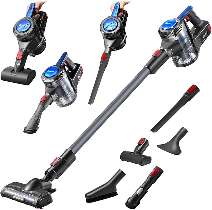 Venus Lightweight Cordless Vacuum Cleaner with Detachable Battery Wireless Vacuum Cleaner for Carpet and Floor Pet Hair