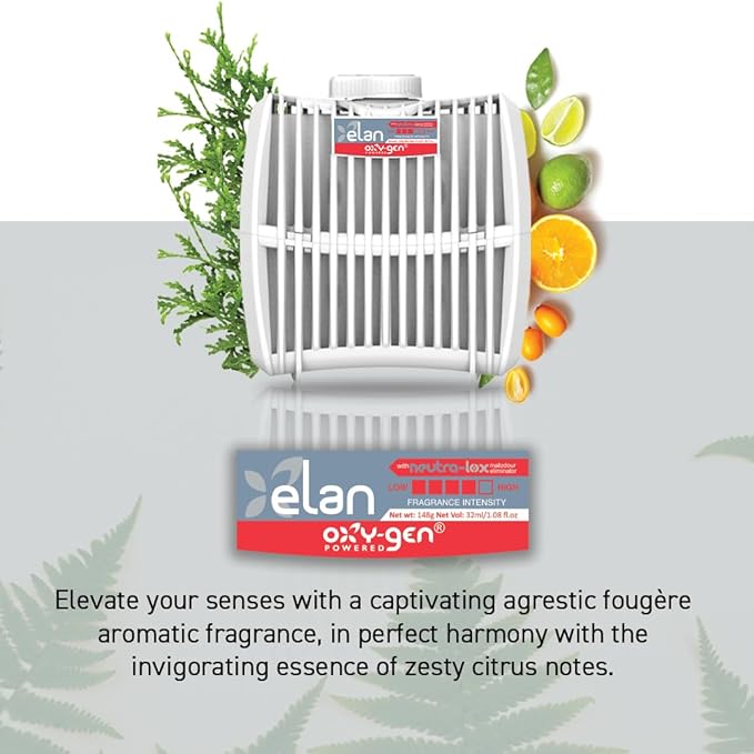 Oxygen-Pro - Elan Strong Fragrance Cartridge For Oxy-Gen Powered Commercial Air Fresheners and Deodorizers (6 Pack)