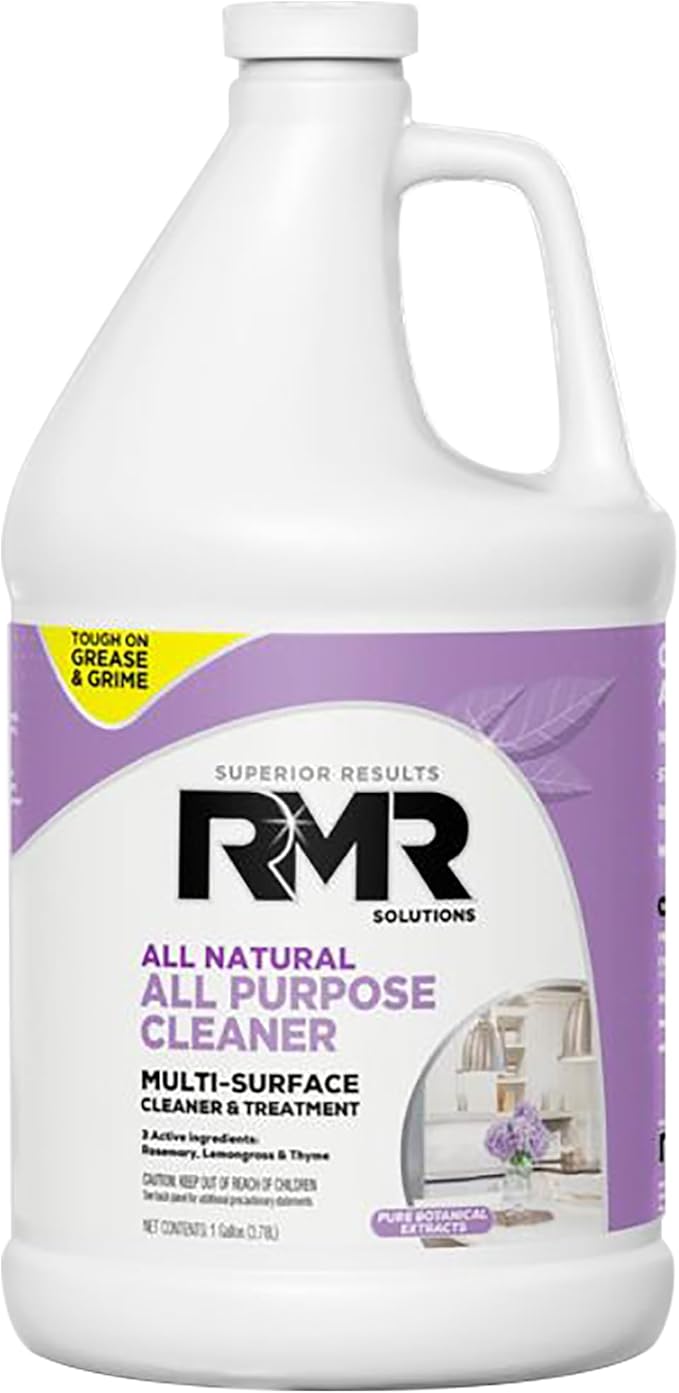 RMR All Natural All-Purpose Cleaner - Non-Toxic Rinse-Free Multipurpose Cleaning Supplies Biodegradable 1 Gallon Bottle Modern Botanical Scent
