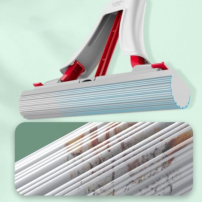 Household Lazy Squeeze Water from All Sides with Sponge Mops