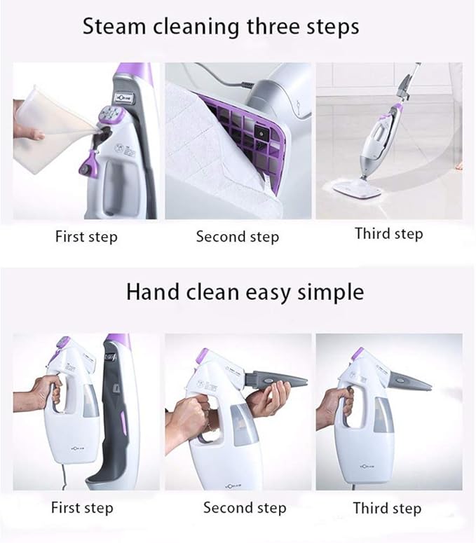 Spray Mop Self Wringing Microfiber Mop Flat Floor Mop Kit 360 Degree Rotation Dry and Wet Cleaning Mop Steam Mop Combo Comprehensive Decontamination Sterilization