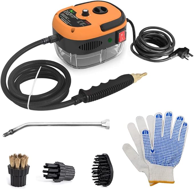 2500W Portable Handheld Steam er High Temperature Pressurized Steam ing ioshine with Brush Heads and Gs for Kitchen Furniture Bathroom Car