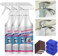 Bathroom Descaler Foam Cleaner 2026 New Powerful Cleaner Spray Stubborn Stains Cleaners Multipurpose Bathrooms Cleaning Foam Spray Rinse Cleaning Foam for Kitchen Bath Sink Glass (3PCS)