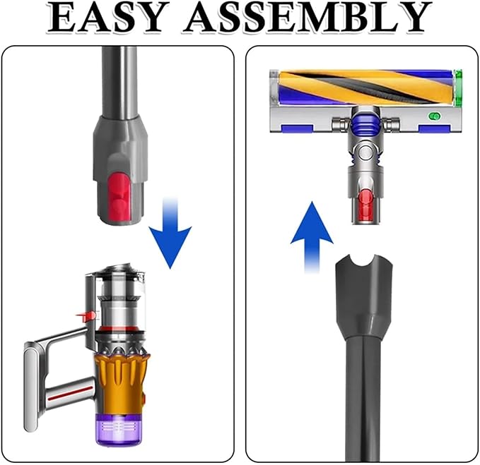 Cordless Stick Vacuum Cleaner Quick Release Straight Pipe Bar-B Extension Rod Compatible for Dyson V10 Digital Slim/V12 Detect Slim