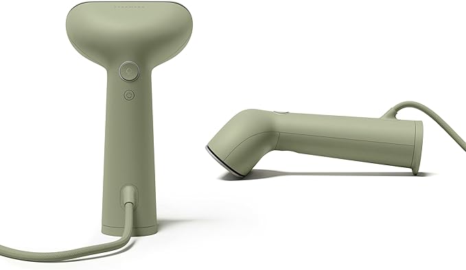 Steamery Handheld Clothes Steamer Cirrus 3 1200W US Plug Heated Ironing Plate Fast Heat Up Garment Wrinkle Remover Green