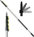DOCA Telescoping Pole 5-12 Ft - Extension Pole for Cleaning Feather Duster Window Washing Kit Paint Roller Window Squeegee - High Reach Extendable Kit for Indoor &amp Outdoor - Pole Only